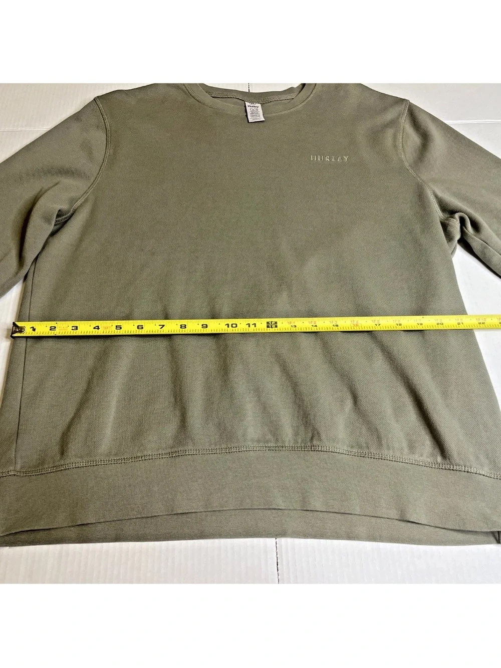 Hurley Men's Olive Green Crewneck Sweatshirt